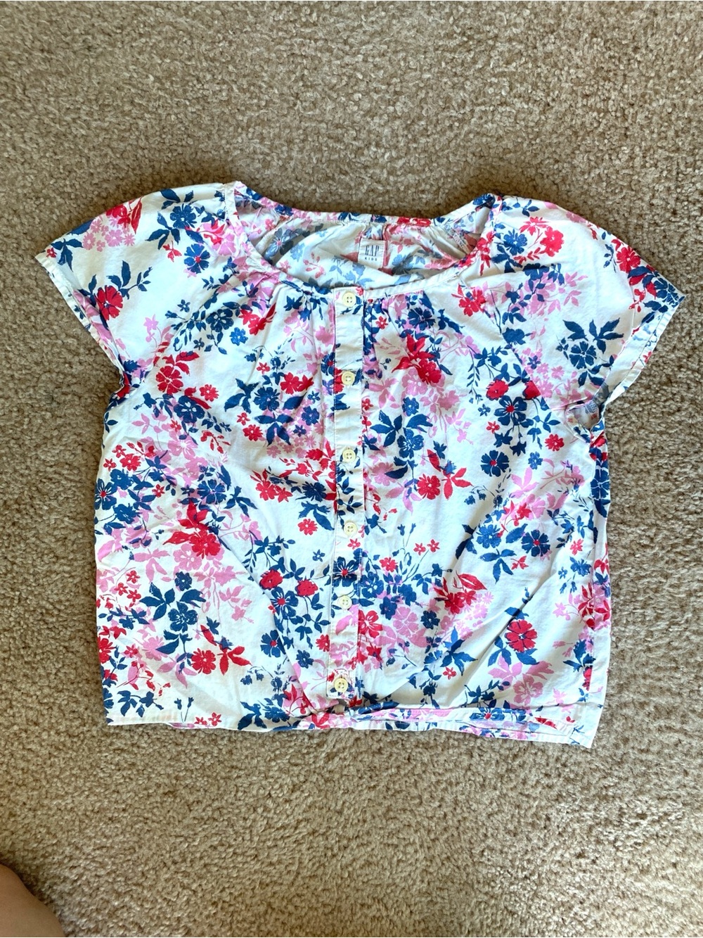 Basically New GAP 100% Cotton Floral Blouse